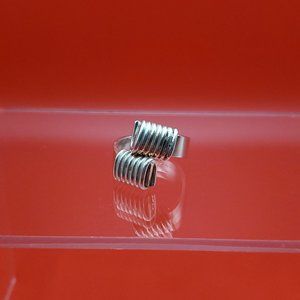 Size 6.25 925 Sterling Silver Mexico Handmade Unique Heavy Ring